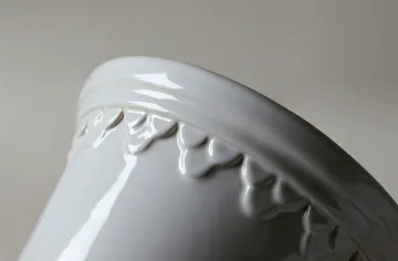 Köpenhamn kruka glaserad - Mineral White (vit), Ø25 cm - Bergs Potter