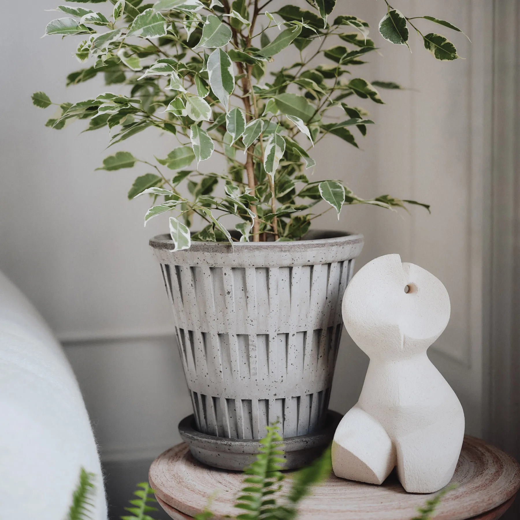 Pantheon raw kruka, Grey, Ø16 cm Bergs Potter