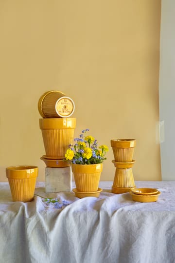 Simona kruka glaserad Ø18 cm - Yellow - Bergs Potter