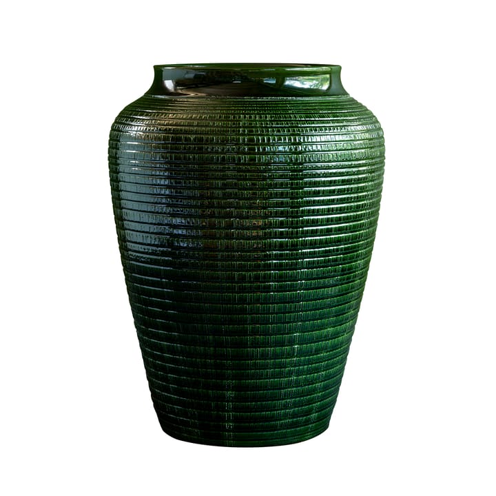 Willow vas glaserad 30 cm - Green emerald - Bergs Potter