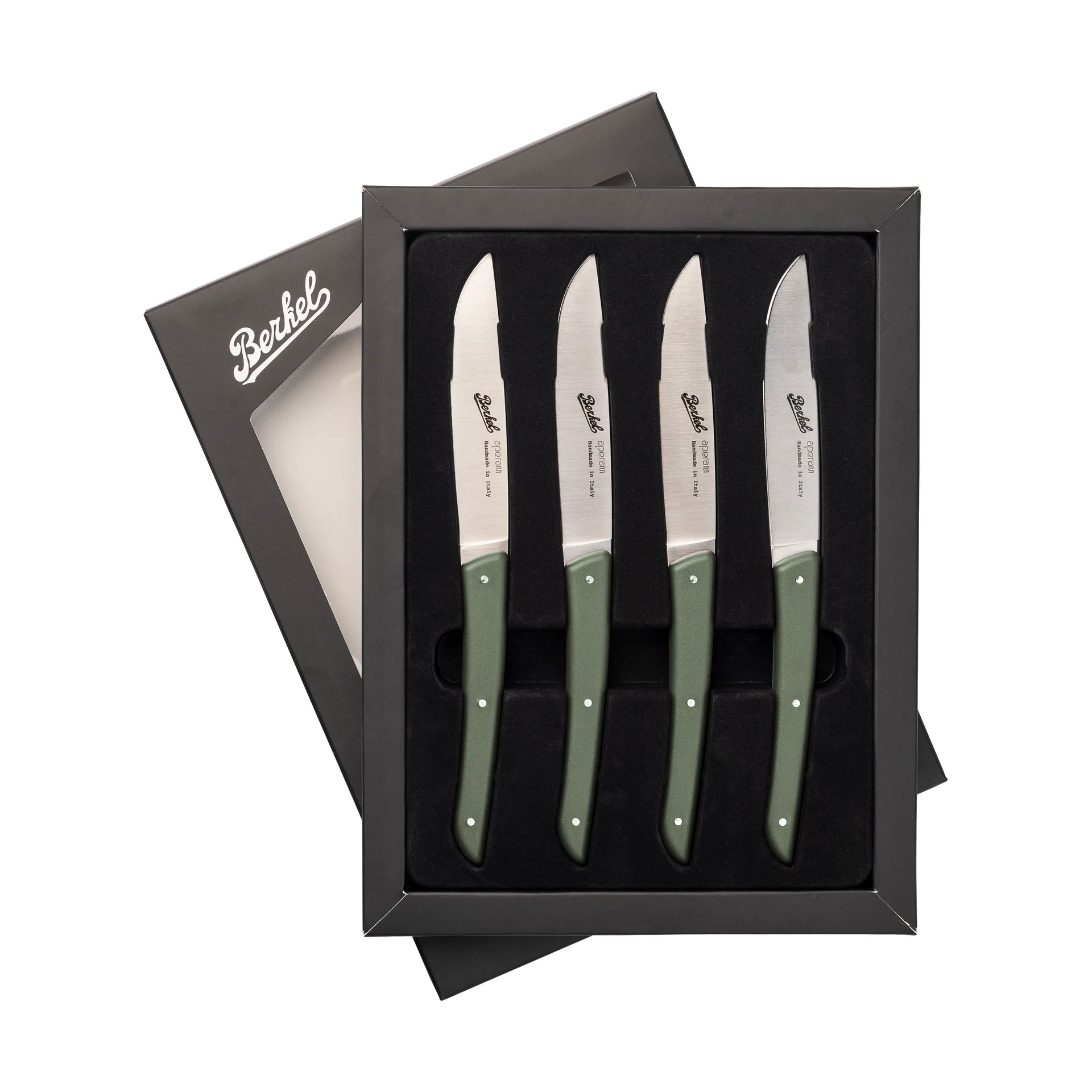 Color köttkniv 4-pack 11 cm, Olive Green Berkel