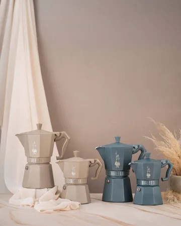 Bialetti exclusive mokabryggare induktion - Beige, 6 koppar - Bialetti