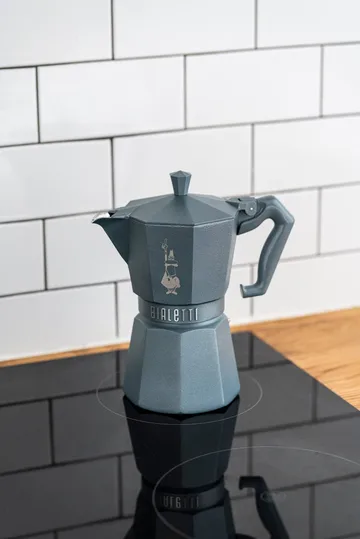 Bialetti exclusive mokabryggare induktion - Grå, 3 koppar - Bialetti
