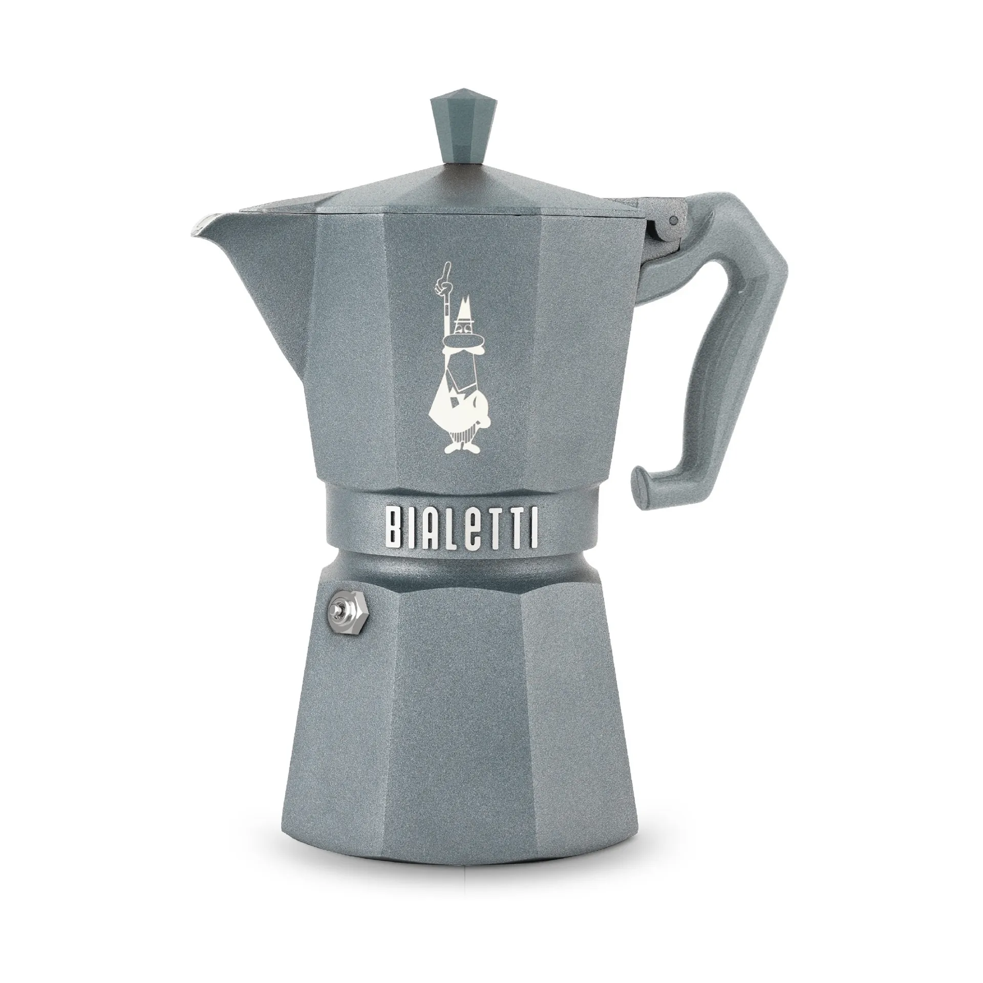 Bialetti exclusive mokabryggare induktion, Grå, 6 koppar Bialetti