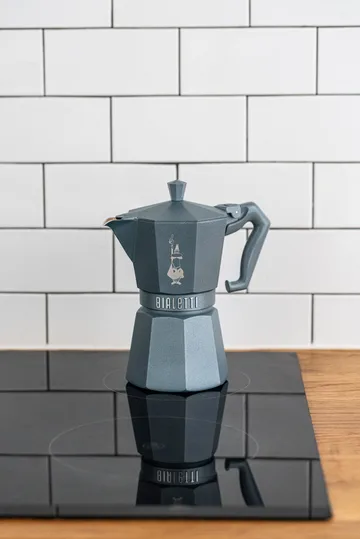 Bialetti exclusive mokabryggare induktion - Grå, 6 koppar - Bialetti