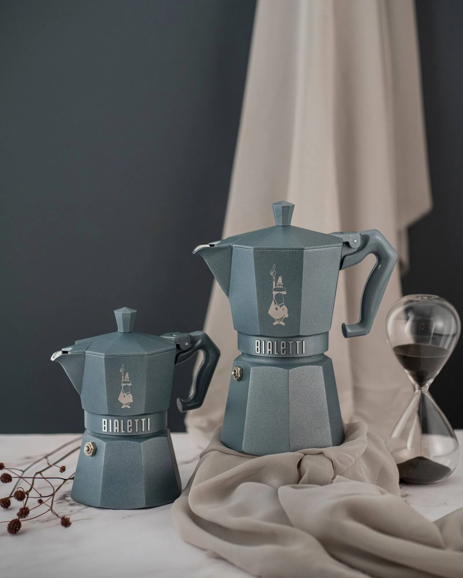 Bialetti exclusive mokabryggare induktion, Grå, 6 koppar Bialetti