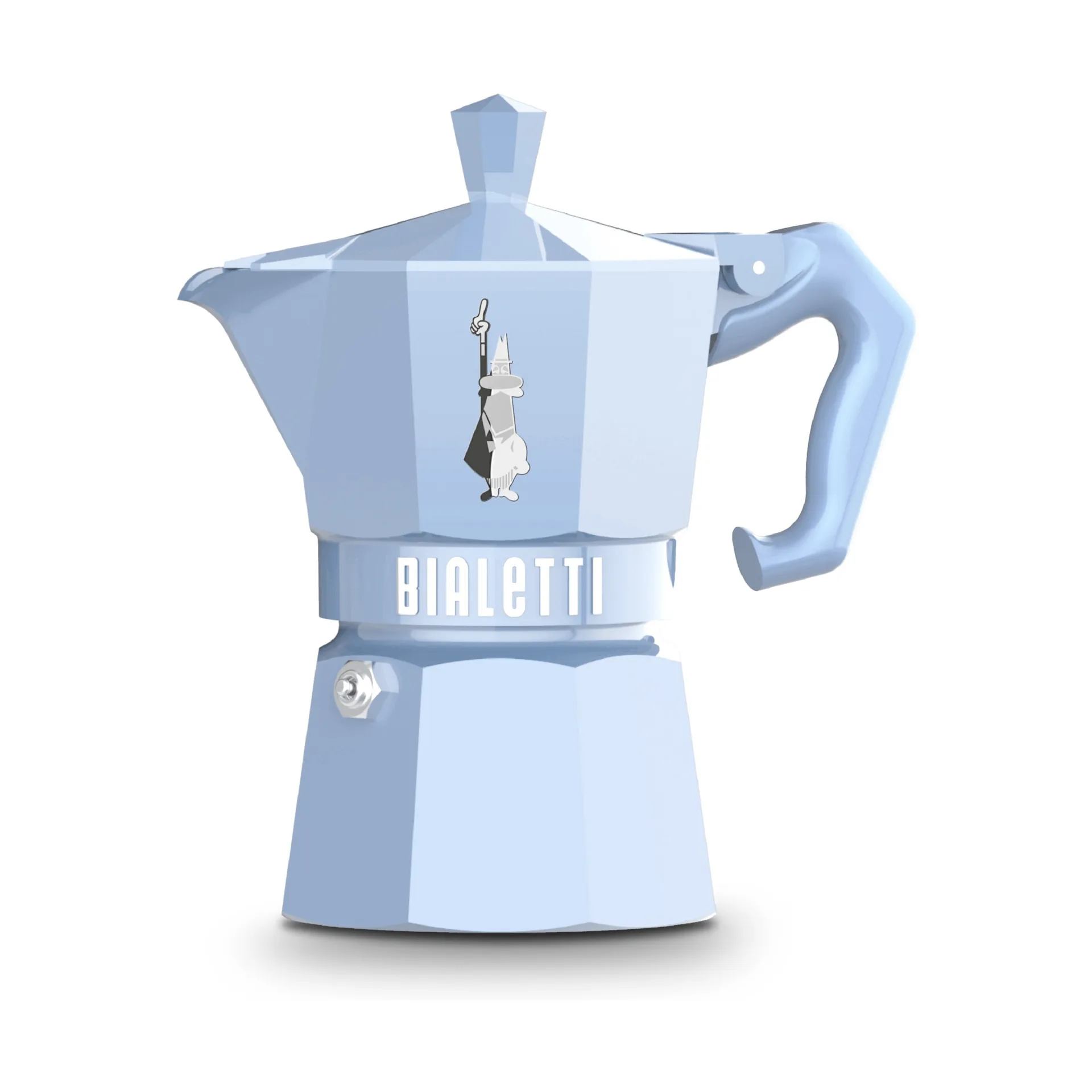 Bialetti exclusive mokabryggare, Ljusblå, 3 koppar Bialetti