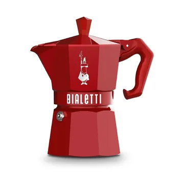 Bialetti exclusive mokabryggare - Röd, 3 koppar - Bialetti