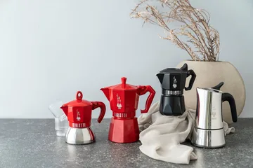 Bialetti exclusive mokabryggare - Röd, 3 koppar - Bialetti