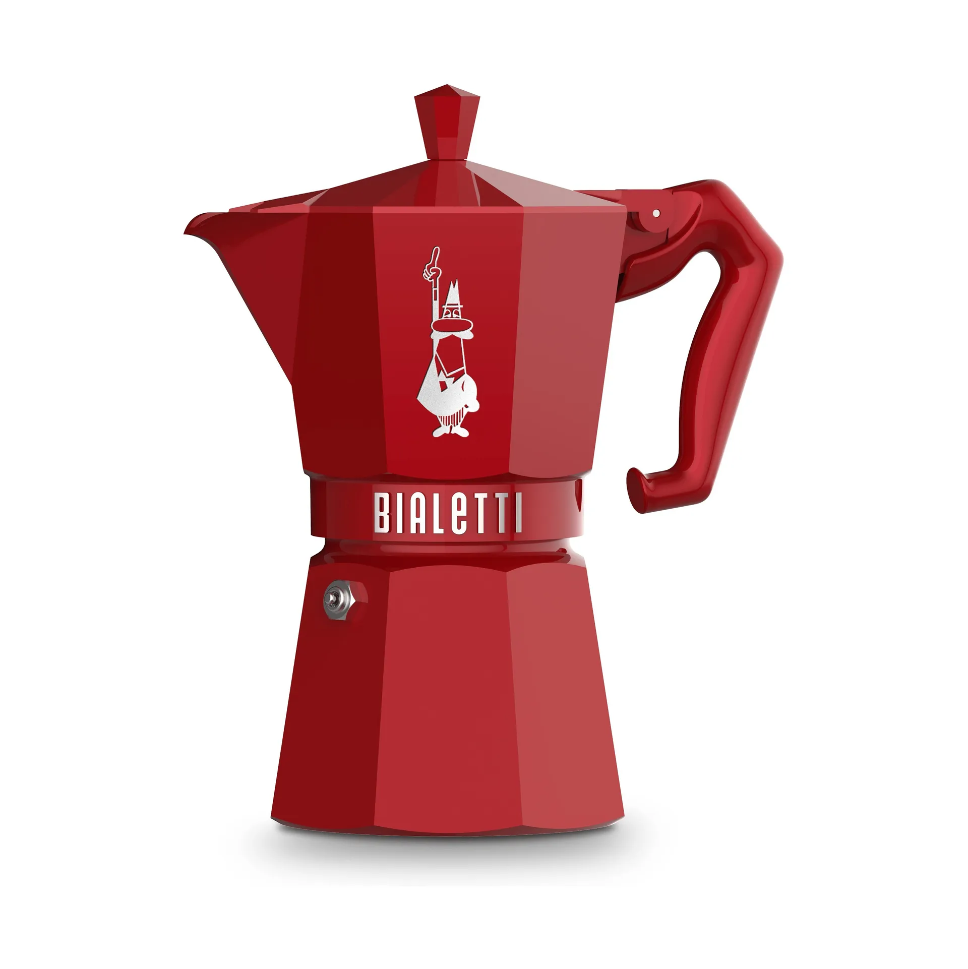 Bialetti exclusive mokabryggare, Röd, 6 koppar Bialetti