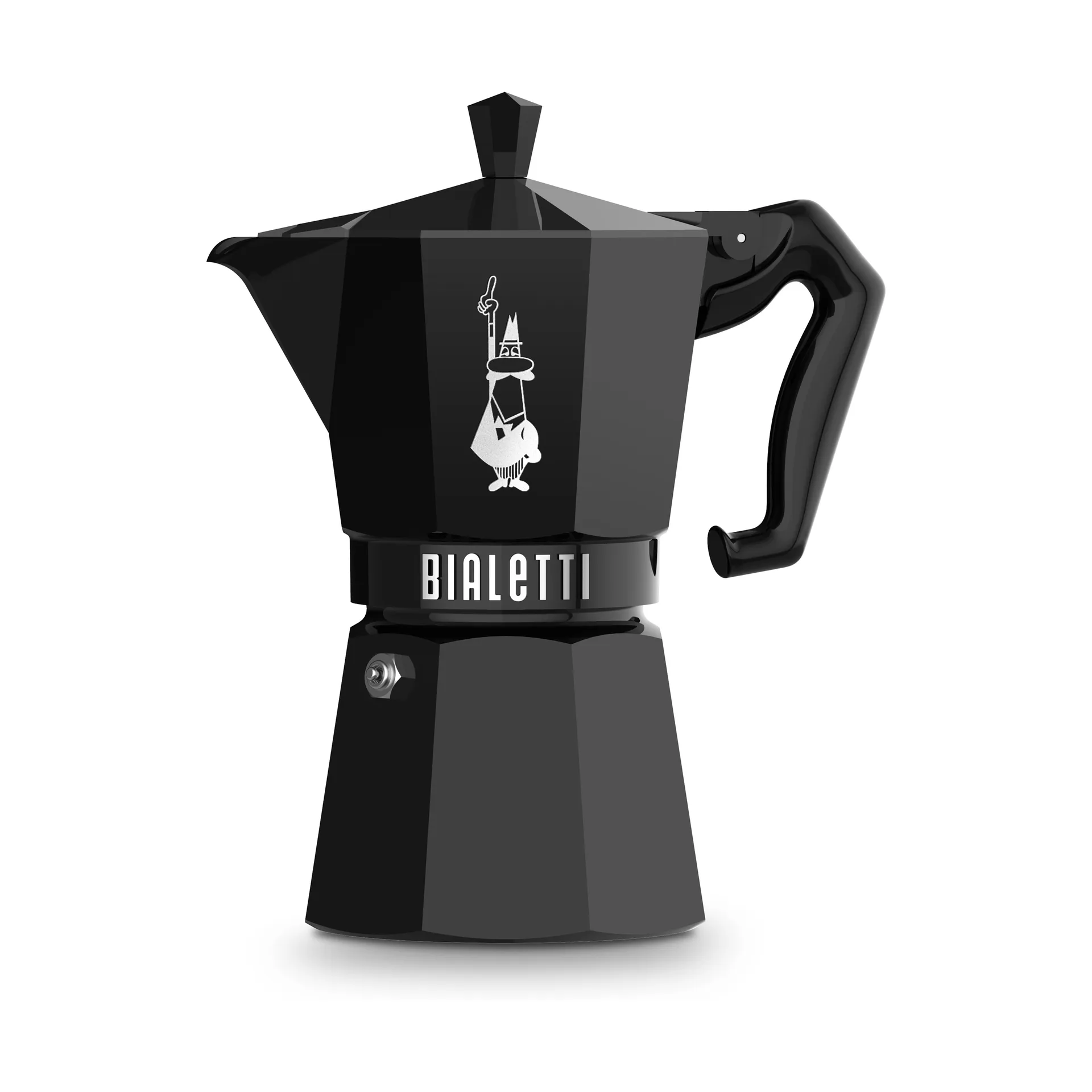 Bialetti exclusive mokabryggare, Svart, 6 koppar Bialetti