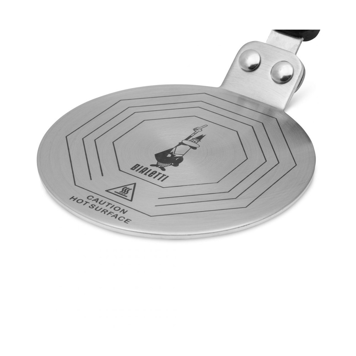 Bialetti induktionsplatta Ø13 cm Silver-svart | Skandinavisk Design | Övriga köksapparater | Silverfärgad
