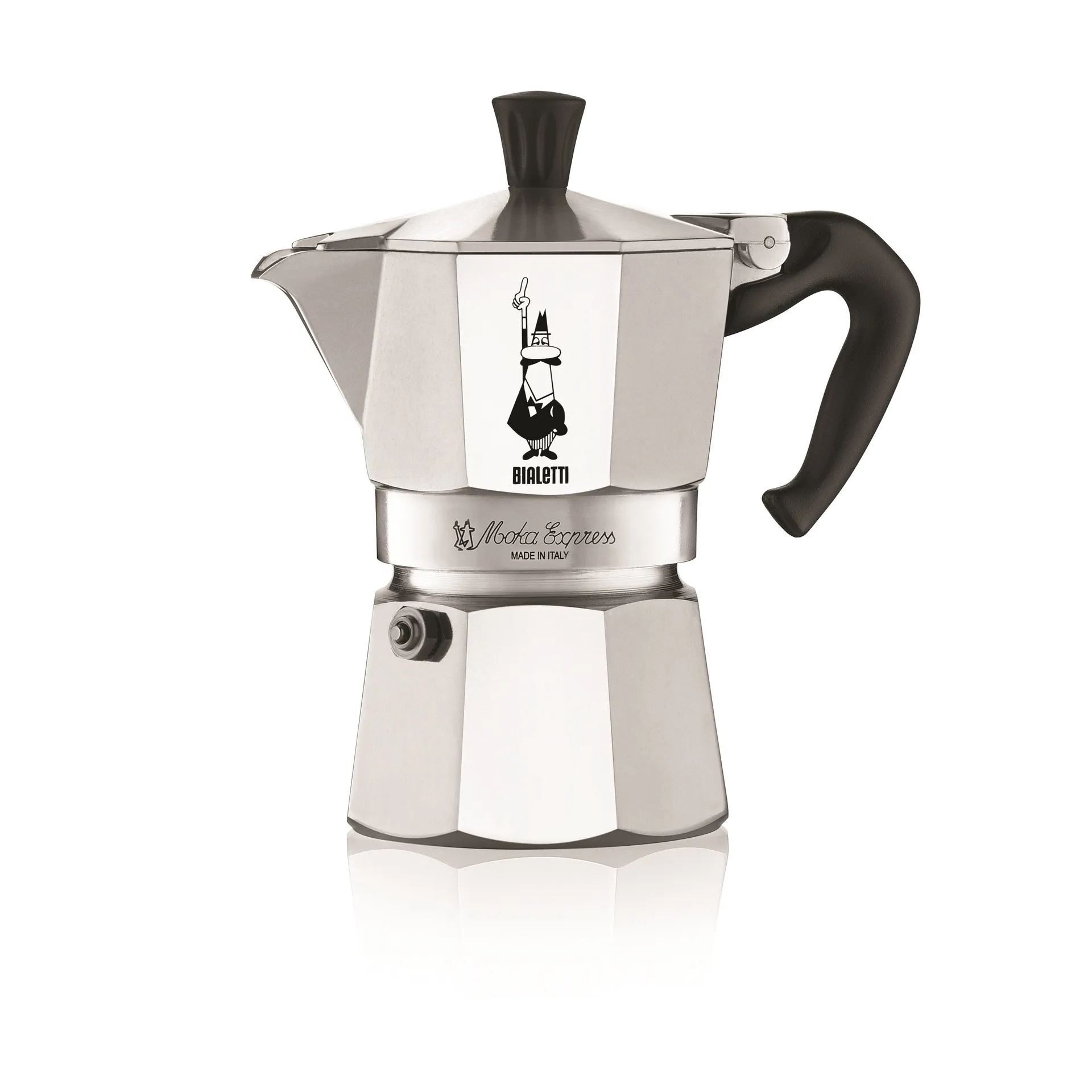 Bialetti Moka mokabryggare 3 koppar, Silver Bialetti