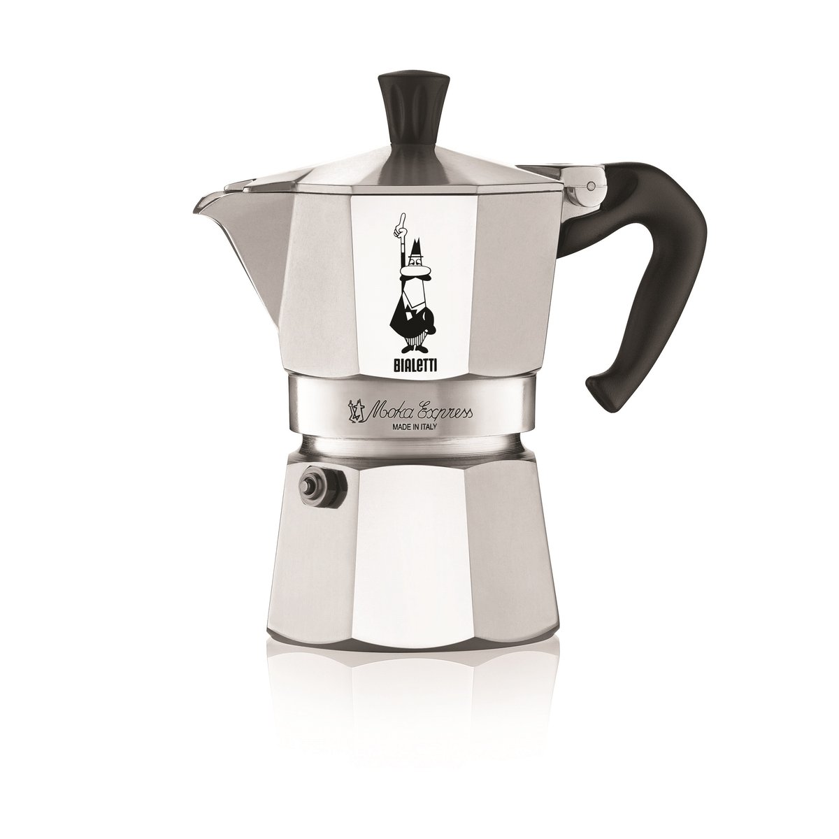 Bialetti Moka mokabryggare 3 koppar Silver | Skandinavisk Design | Kaffebryggare | Silverfärgad
