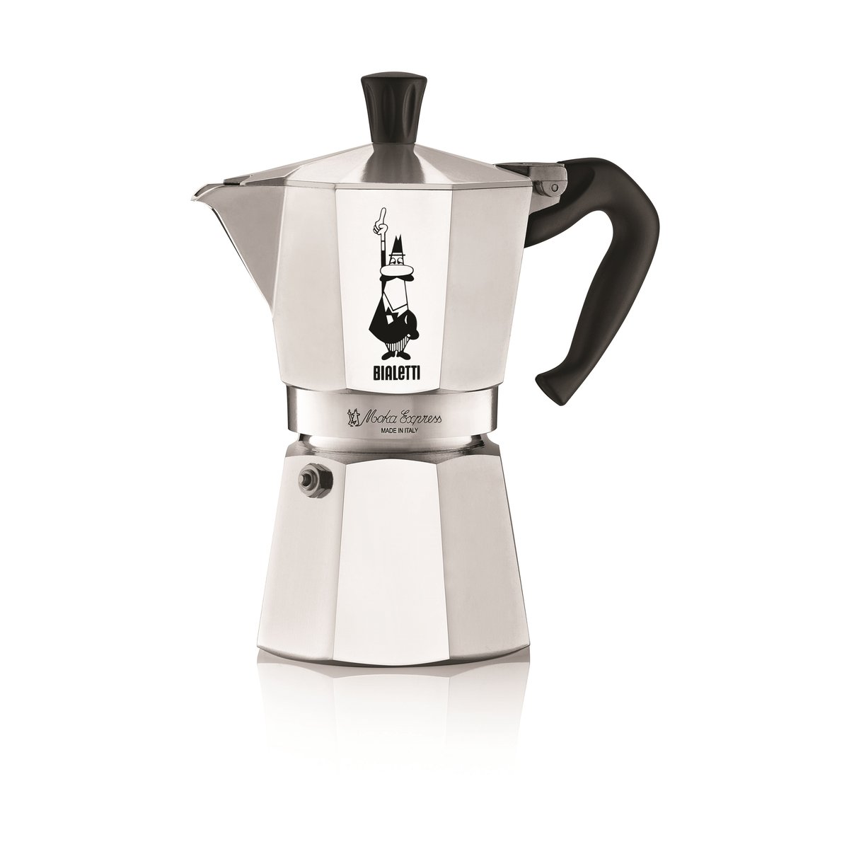 Bialetti Moka mokabryggare 6 koppar Silver | Skandinavisk Design | Kaffebryggare | Silverfärgad