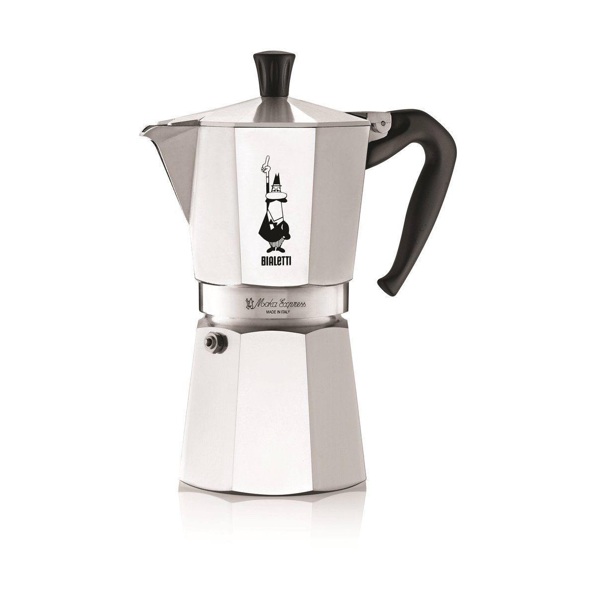 Bialetti Moka mokabryggare 9 koppar Silver | Skandinavisk Design | Kaffebryggare | Silverfärgad