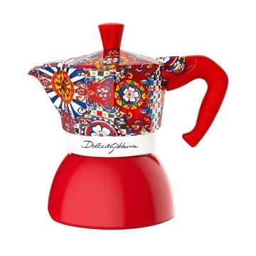 Bialetti x Dolce & Gabbana mokabryggare induktion - Sicilian cart, 4 koppar - Bialetti
