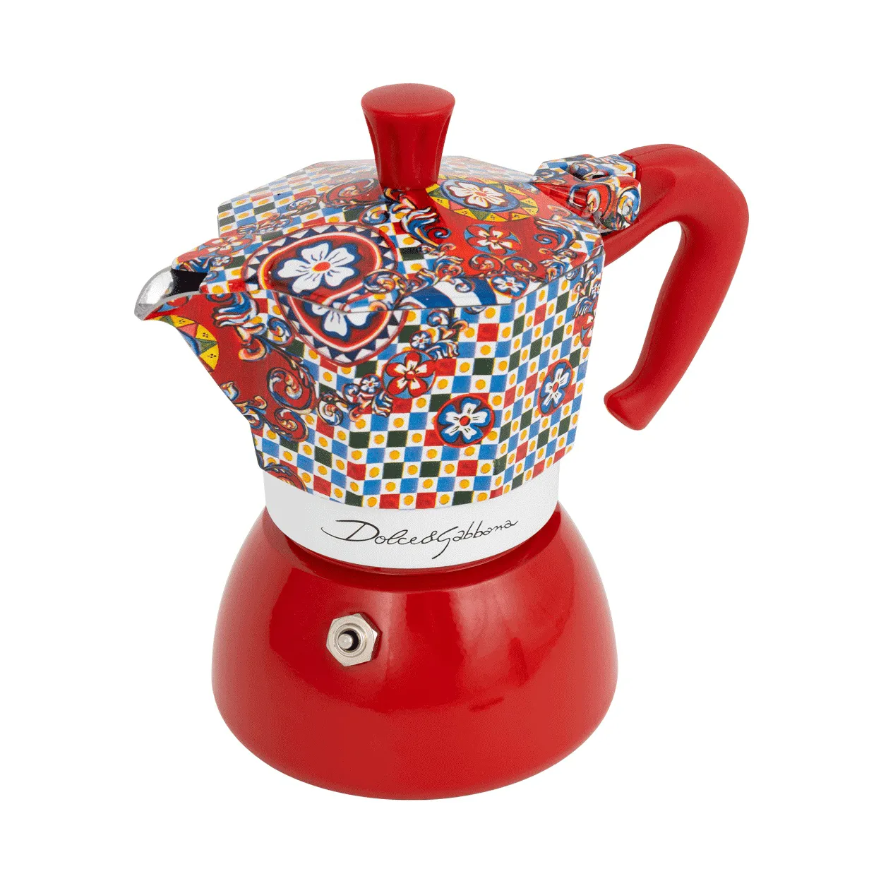 Bialetti x Dolce & Gabbana mokabryggare induktion, Sicilian cart, 4 koppar Bialetti