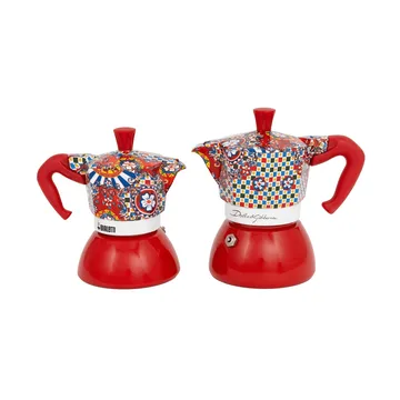 Bialetti x Dolce & Gabbana mokabryggare induktion - Sicilian cart, 4 koppar - Bialetti