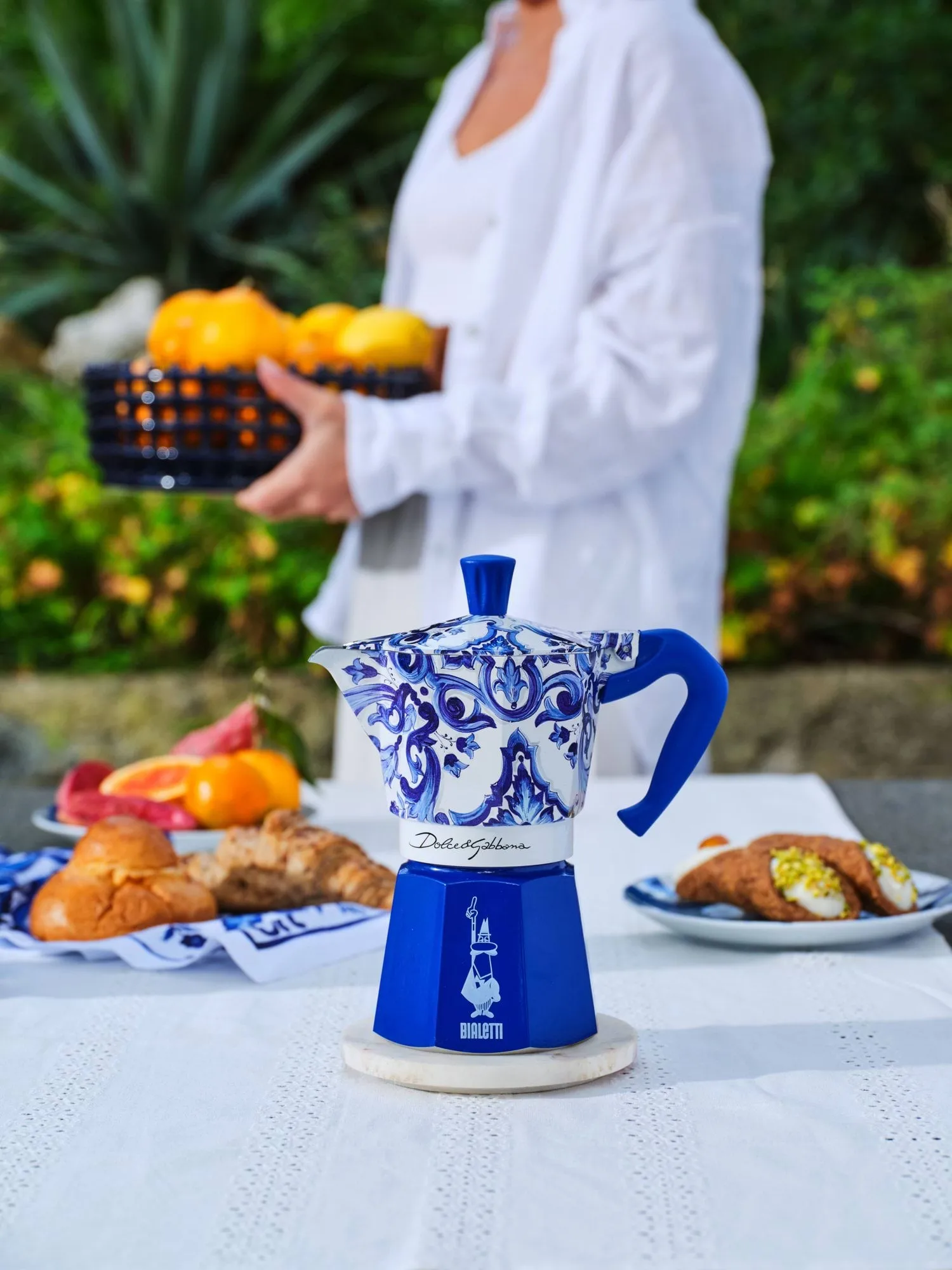 Bialetti x Dolce & Gabbana mokabryggare, Mediterraneo, 3 koppar Bialetti