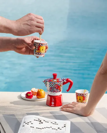 Bialetti x Dolce & Gabbana mokabryggare - Sicilian cart, 3 koppar - Bialetti