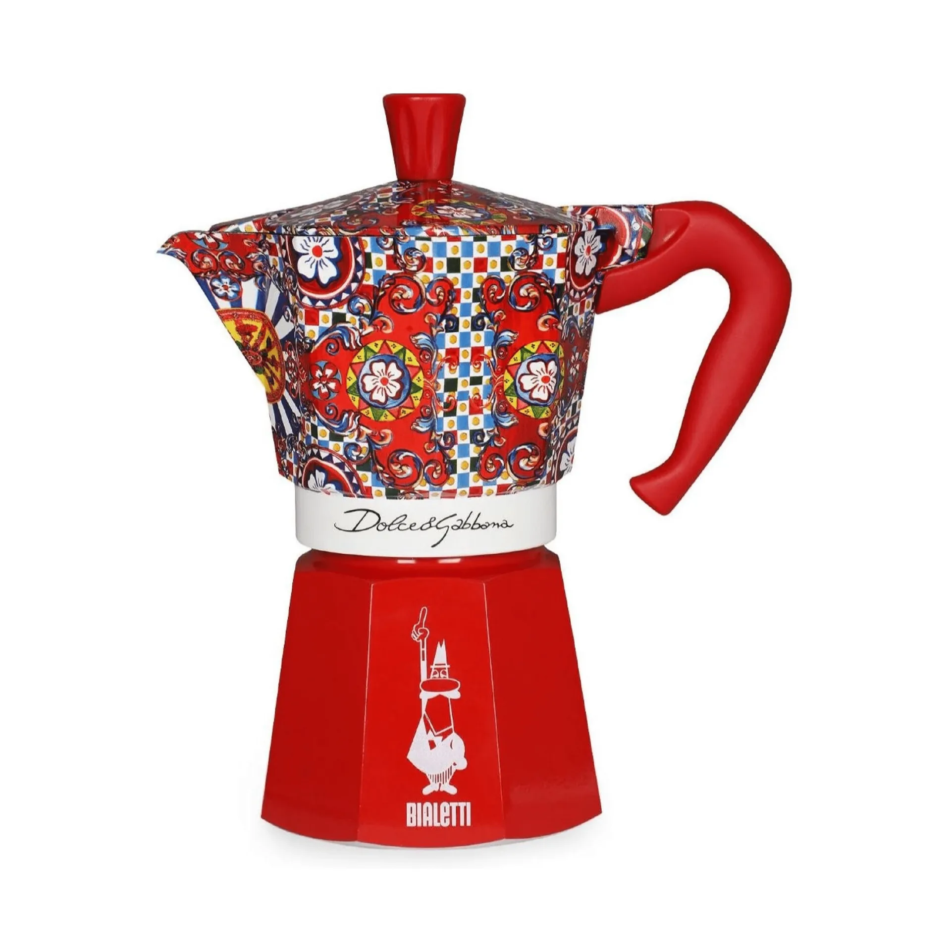 Bialetti x Dolce & Gabbana mokabryggare, Sicilian cart, 6 koppar Bialetti