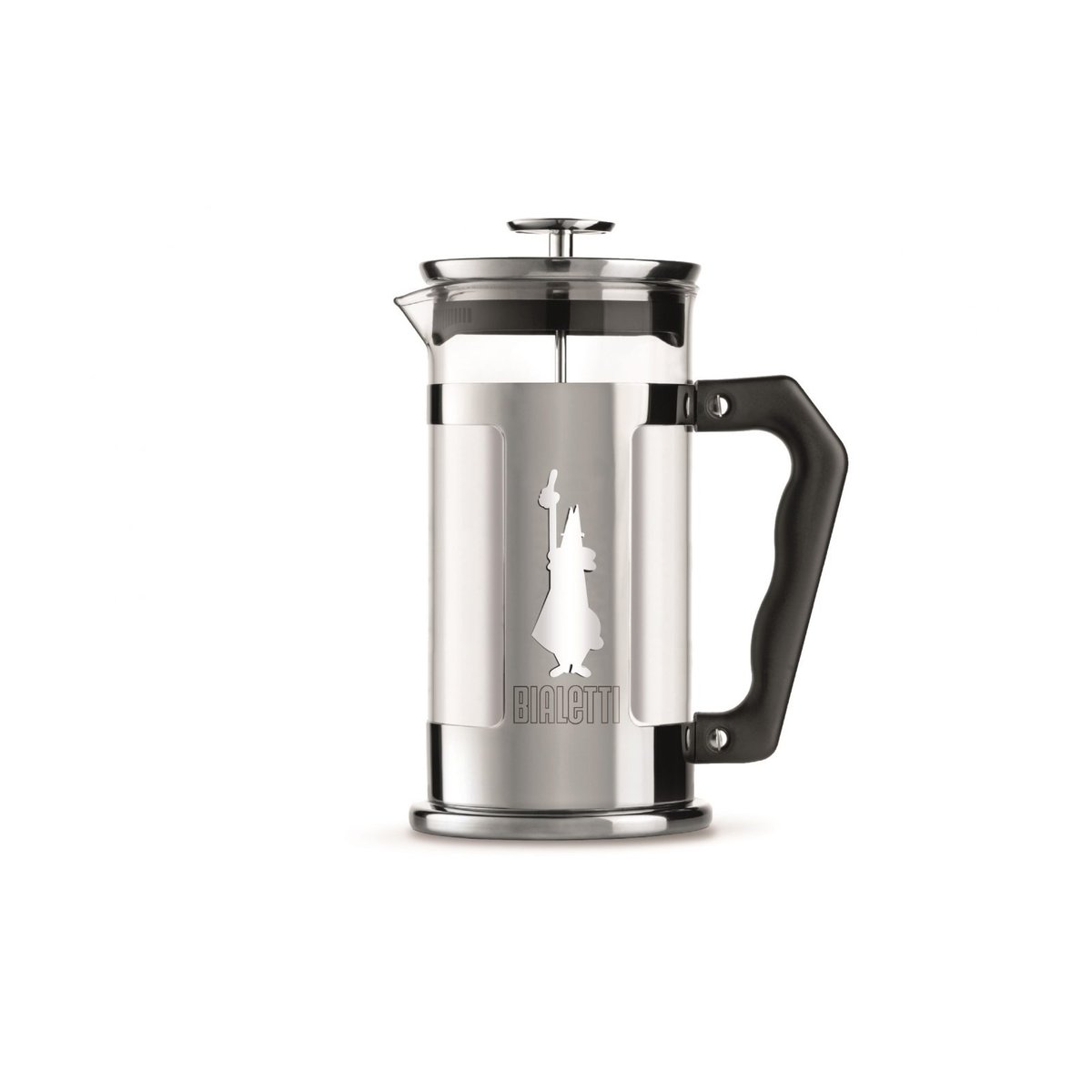 Bialetti Preziosa kaffepress 3 koppar Silver-svart | Skandinavisk Design | Kaffe & Te tillbehör | Silverfärgad