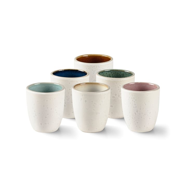 Bitz espressokopp 6-pack, Matt gräddvit Bitz