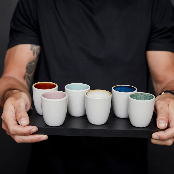 Bitz espressokopp 6-pack, Matt gräddvit Bitz