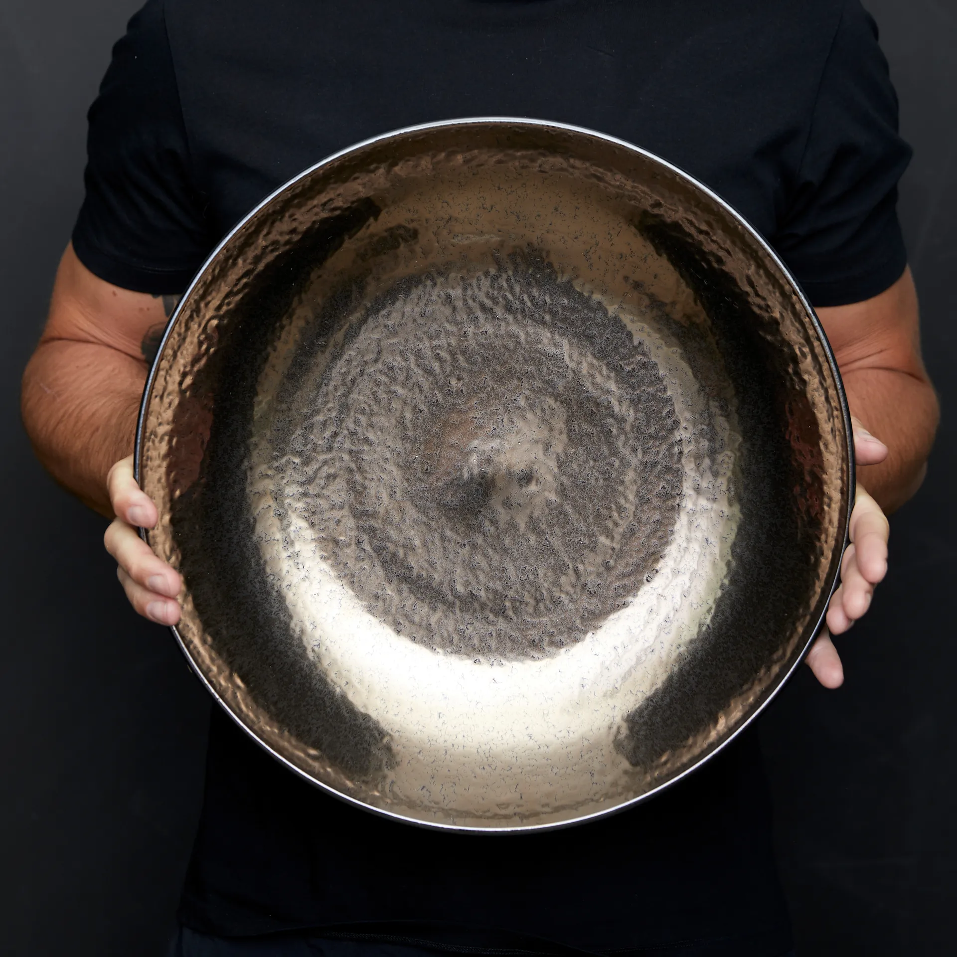 Bitz fat Ø 40 cm svart, Svart-brons Bitz