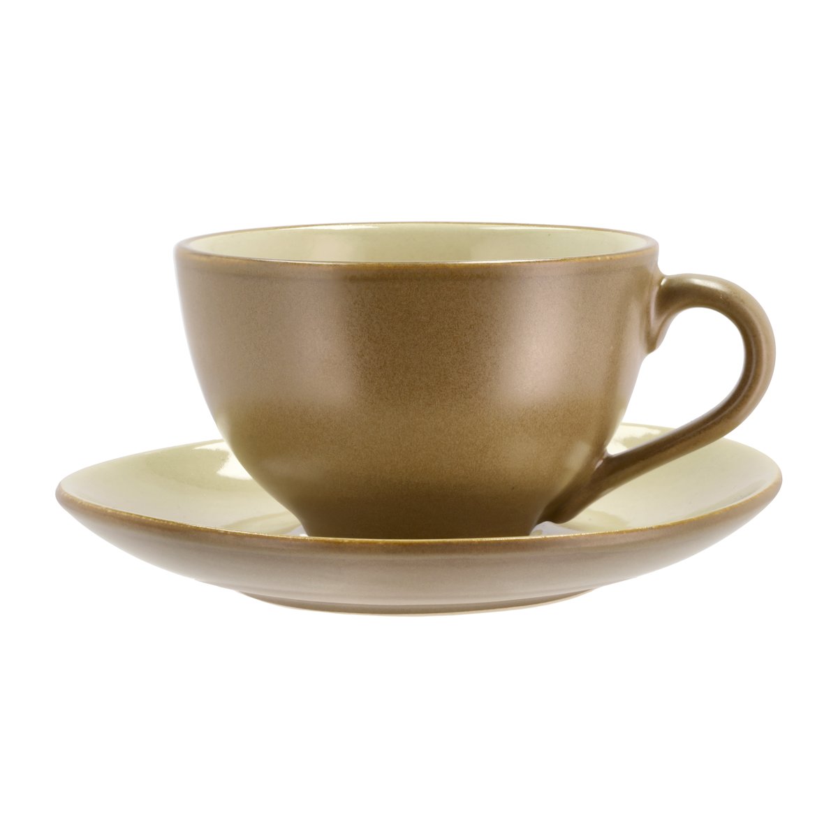 Bitz kopp med fat 24 cl matt Wood-sand | Skandinavisk Design | Kaffekoppar | Multi