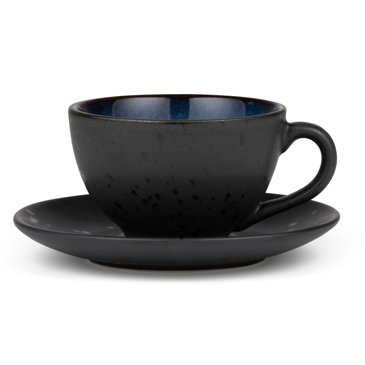 Bitz kopp med tefat svart Mörkblå | Skandinavisk Design | Kaffekoppar | Multi