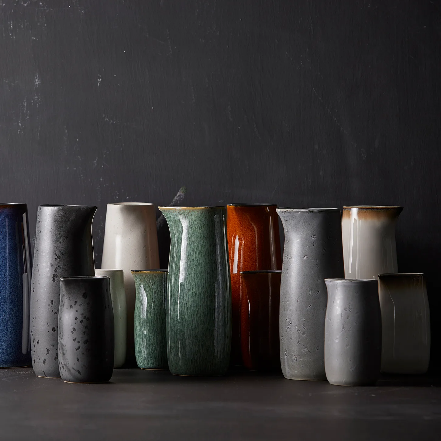 Bitz mjölkkanna 50 cl matt, Grå Bitz