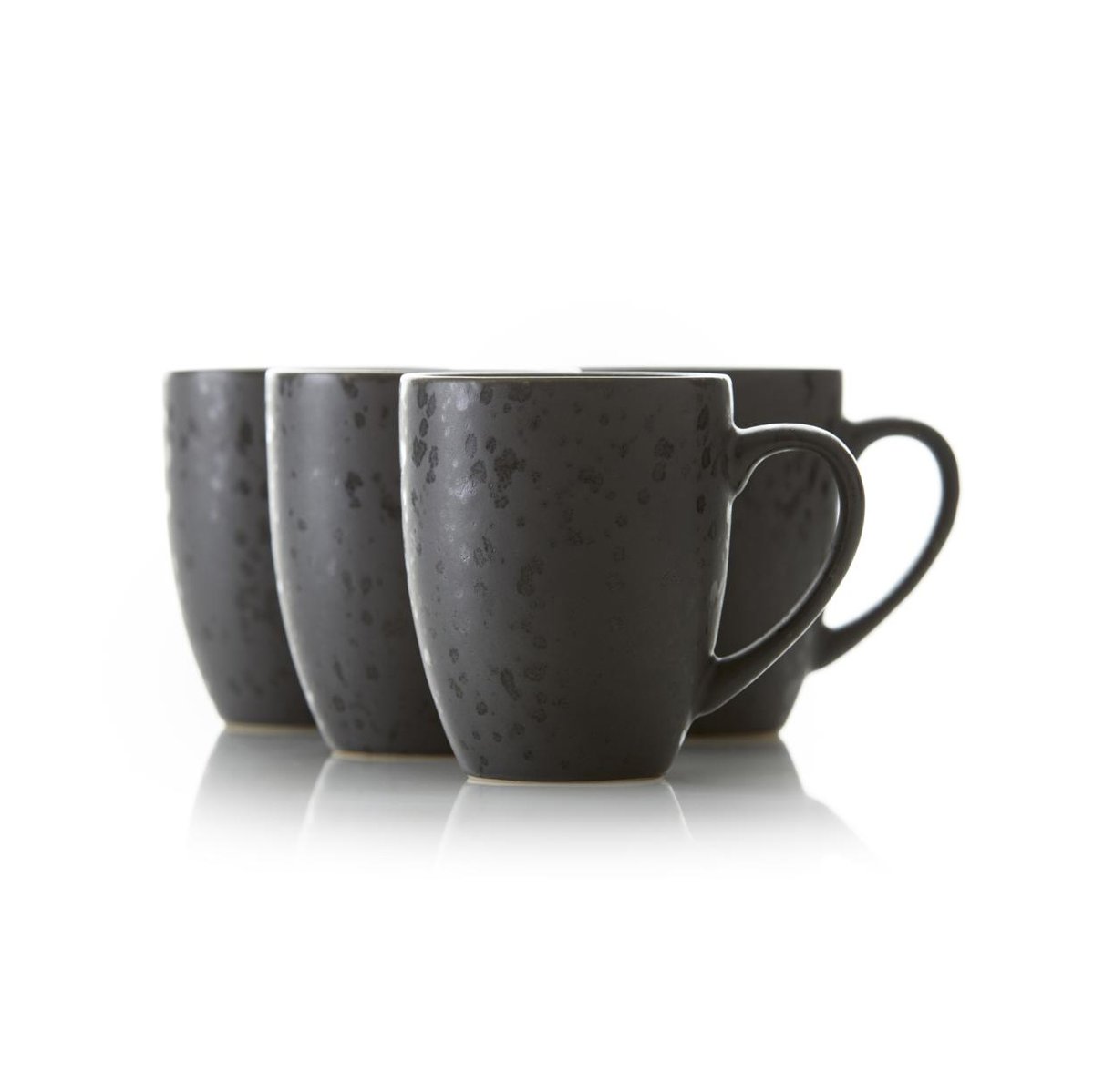 Bitz mugg svart 4-pack Set 1 | Skandinavisk Design | Kaffekoppar | Multi