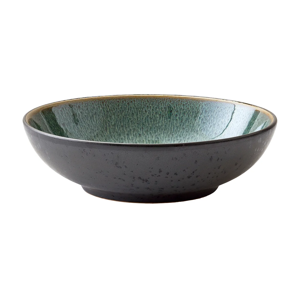 Bitz pastaskål Ø20 cm svart, Svart-grön