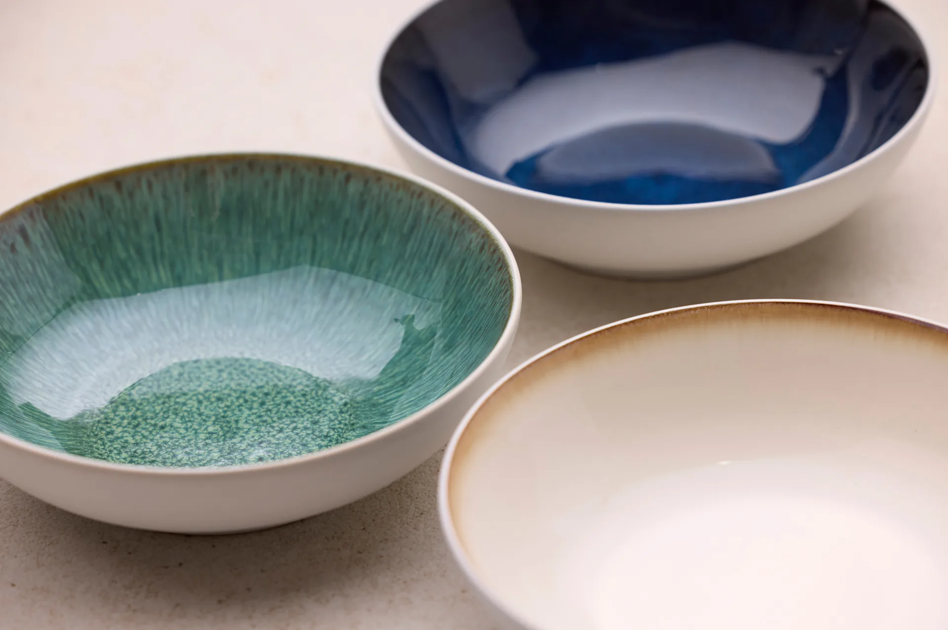 Bitz pastaskål gastro Ø20 cm, Vit-mörkblå Bitz