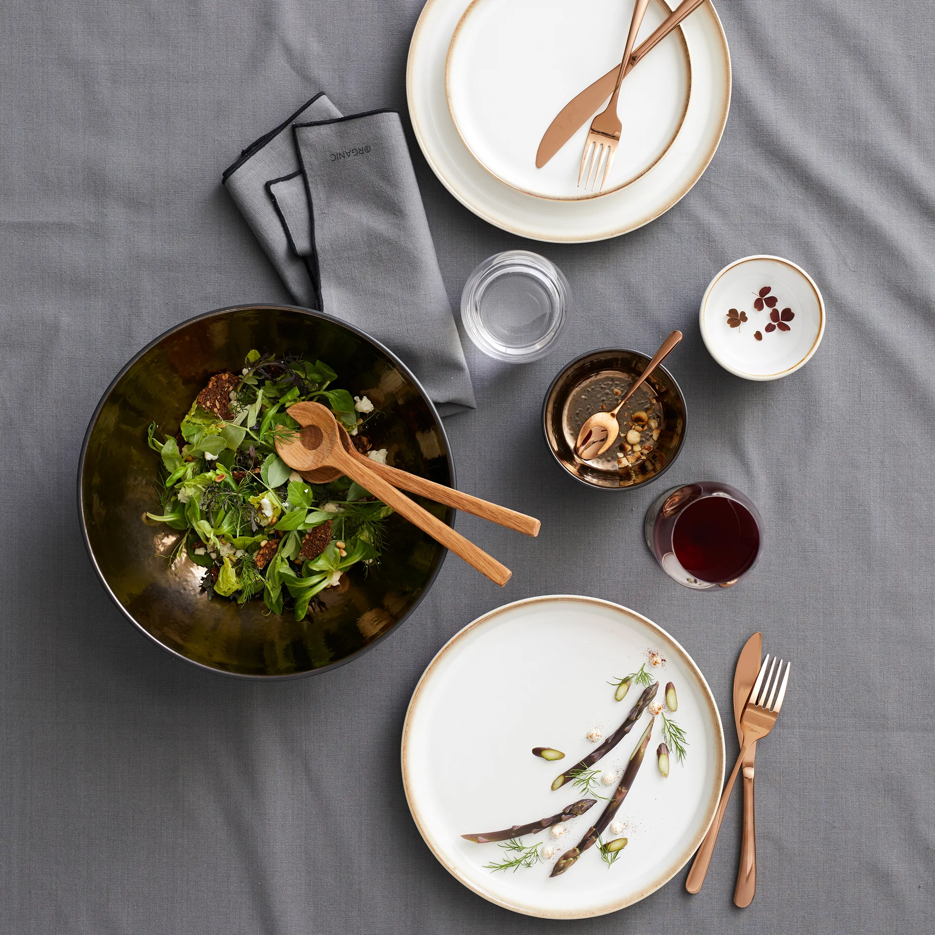 Bitz salladsskål Ø30 cm, Svart-brons Bitz