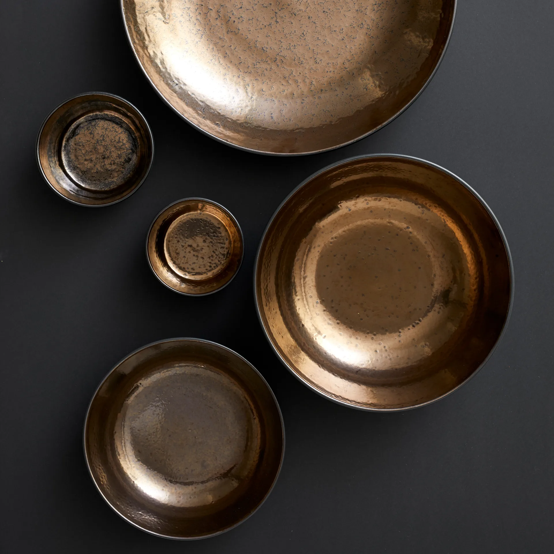 Bitz salladsskål Ø30 cm, Svart-brons Bitz