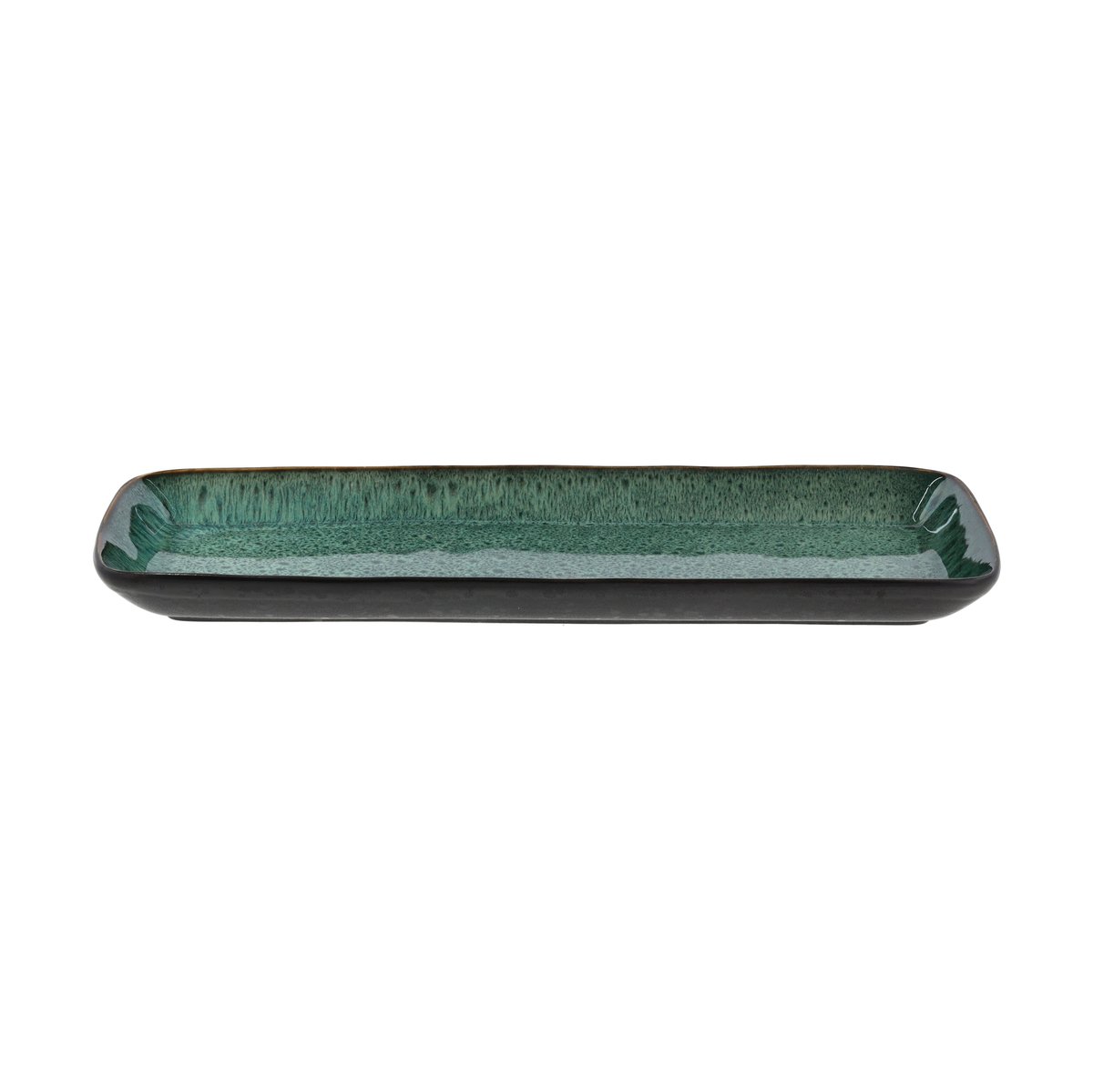 Bitz serveringsfat 38x14 cm Svart-grön | Skandinavisk Design | Serveringsfat & Uppläggningsfat | Svart