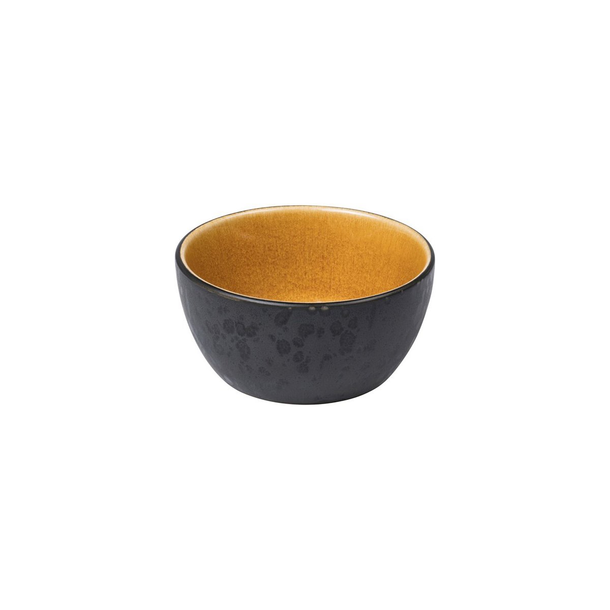 Bitz skål Ø 10 cm svart Svart-amber | Skandinavisk Design | Frukostskålar | Gul