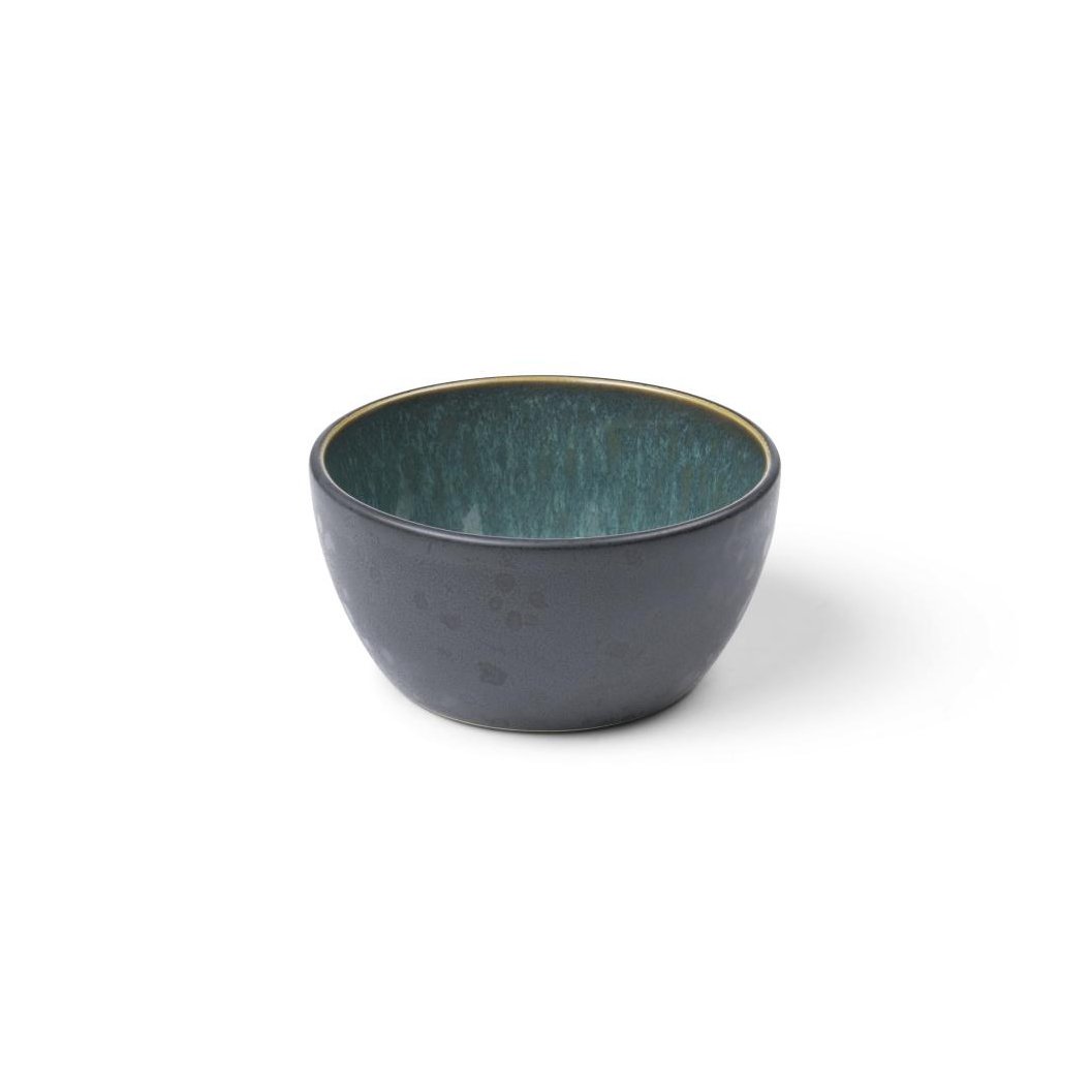 Bitz skål Ø 10 cm svart Svart-grön | Skandinavisk Design | Frukostskålar | Grön