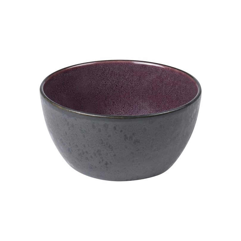 Bitz skål Ø 12 cm svart Svart-lila | Skandinavisk Design | Frukostskålar | Lila