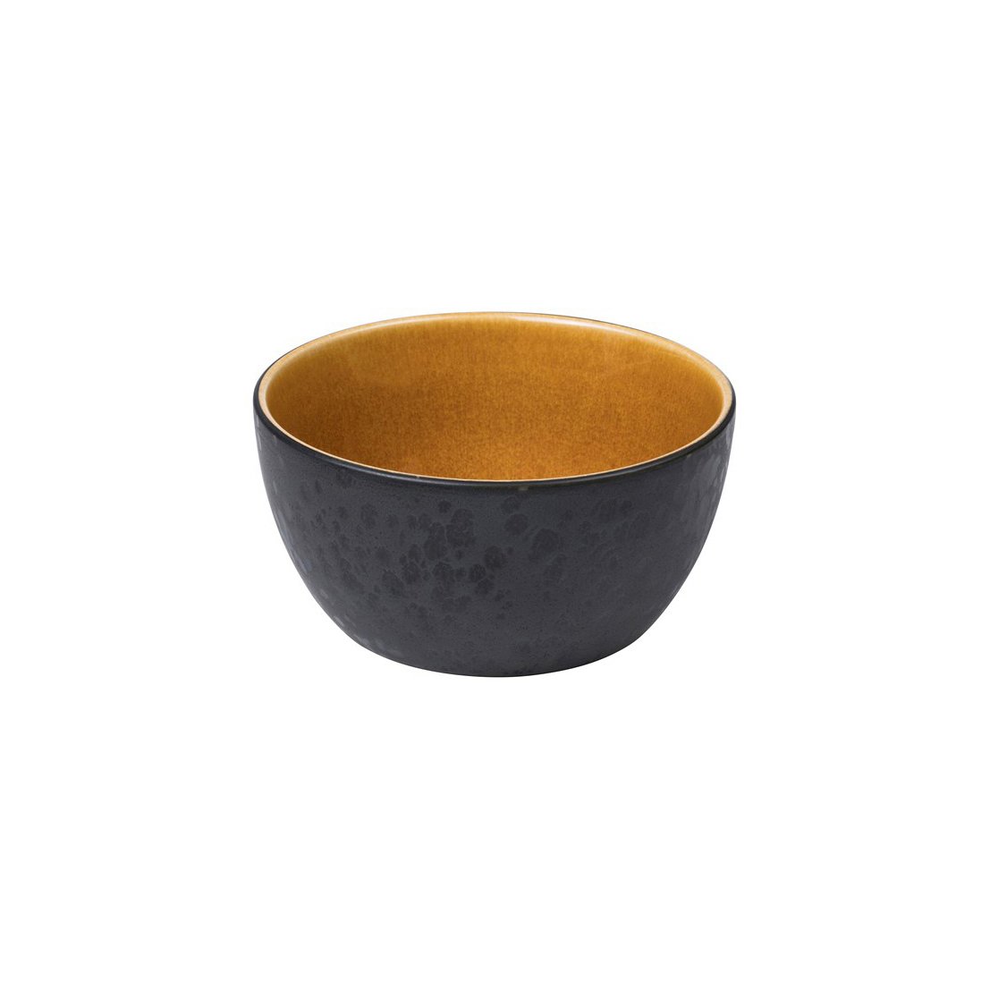 Bitz skål Ø 14 cm svart Svart-amber | Skandinavisk Design | Frukostskålar | Gul