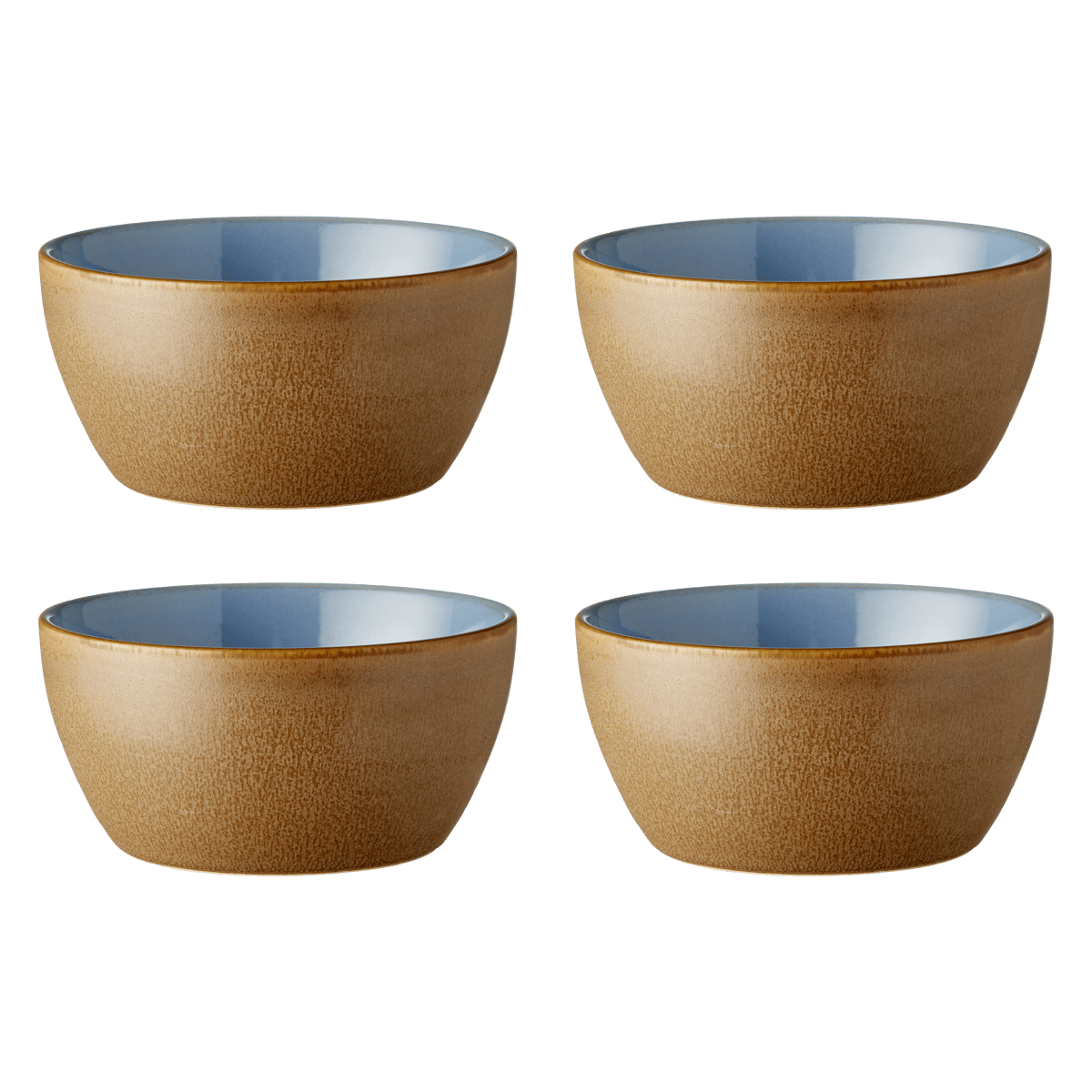 Bitz skål 4-pack Ø12 cm Wood-ocean | Skandinavisk Design | Frukostskålar | Blå