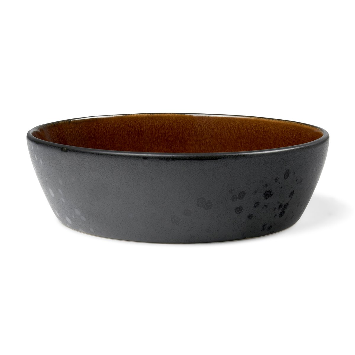 Bitz soppskål Ø 18 cm Svart-amber | Skandinavisk Design | Djupa tallrikar | Svart