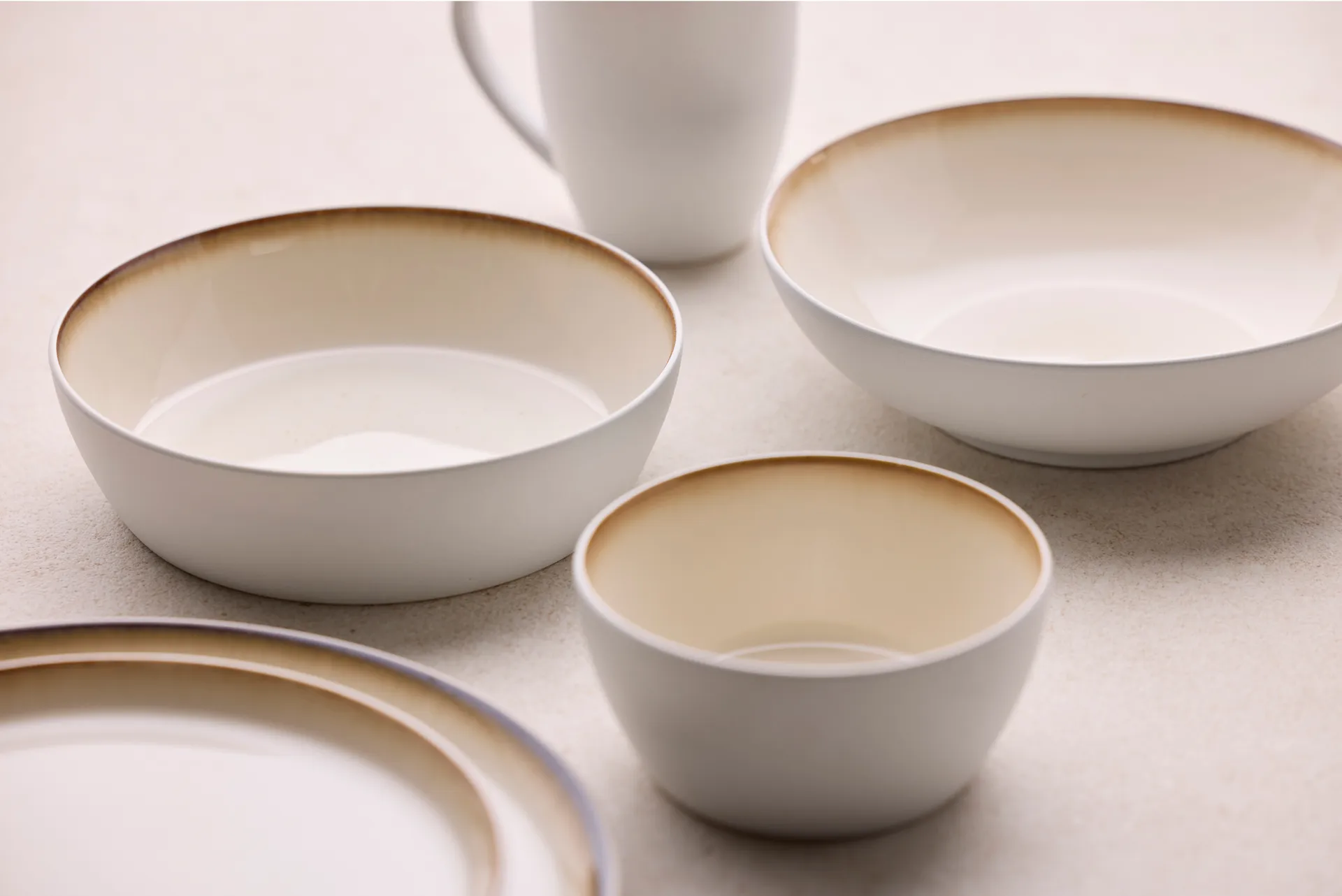 Bitz soppskål Ø 18 cm, Vit-gräddvit Bitz