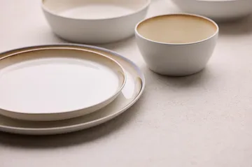 Bitz tallrik gastro Ø 21 cm - Vit-gräddvit - Bitz