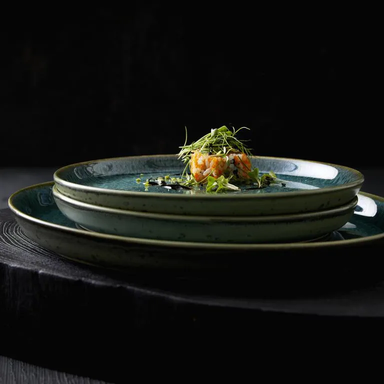 Bitz tallrik gastro Ø27 cm, Svart-grön Bitz