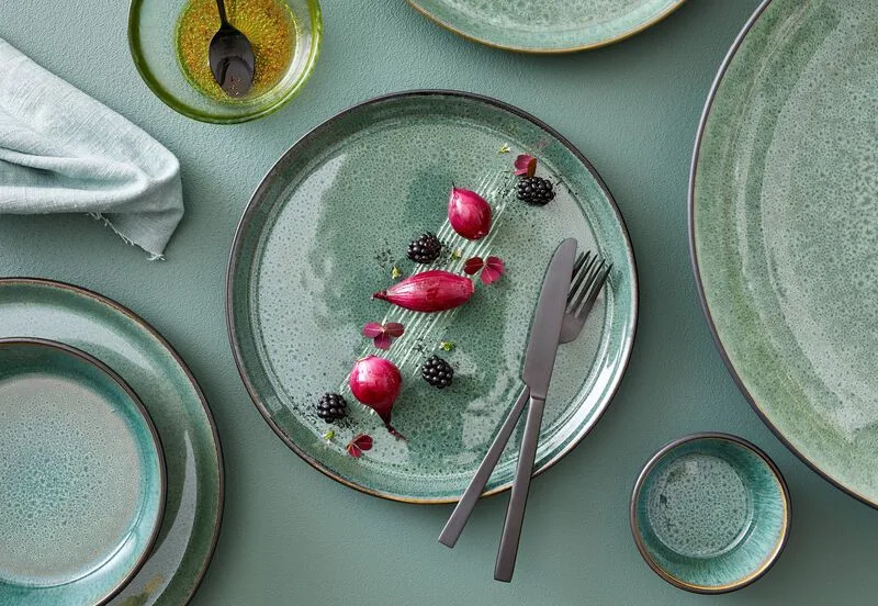 Bitz tallrik gastro Ø27 cm, Svart-grön Bitz