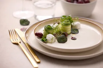 Bitz tallrik gastro Ø27 cm - Vit-gäddvit - Bitz